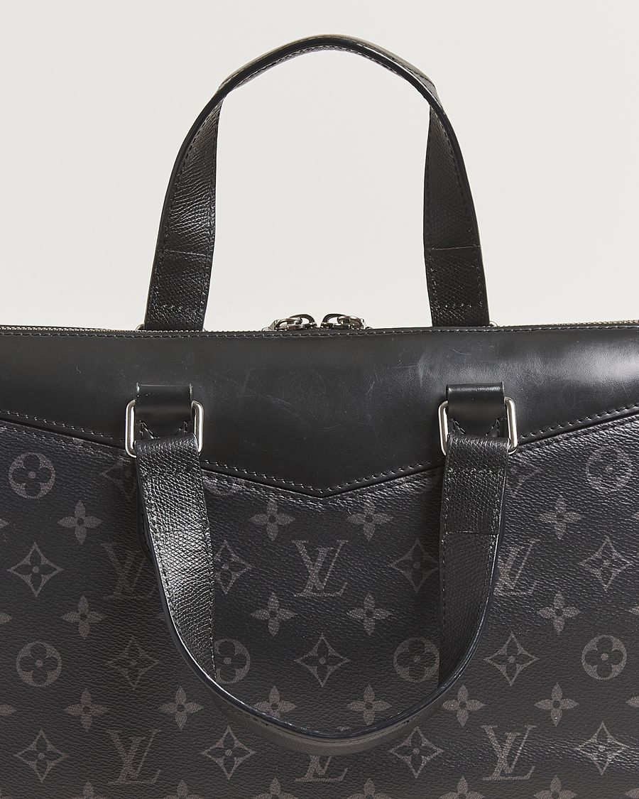Heren | Pre-Owned & Vintage Bags | Louis Vuitton Pre-Owned | Briefcase Explorer Monogram Eclipse