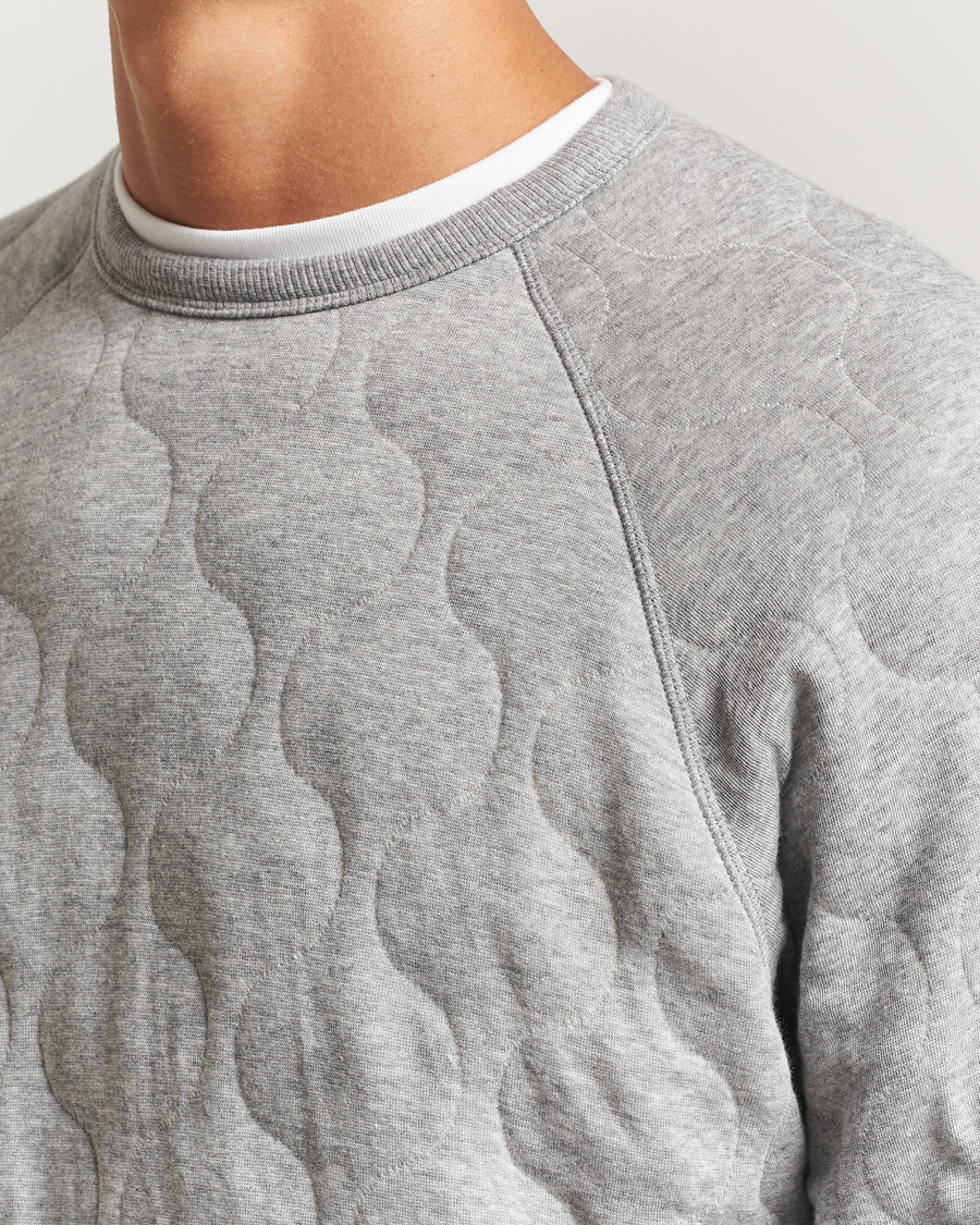 Heren | Truien | BEAMS PLUS | MIL Quilt Crew Neck Grey