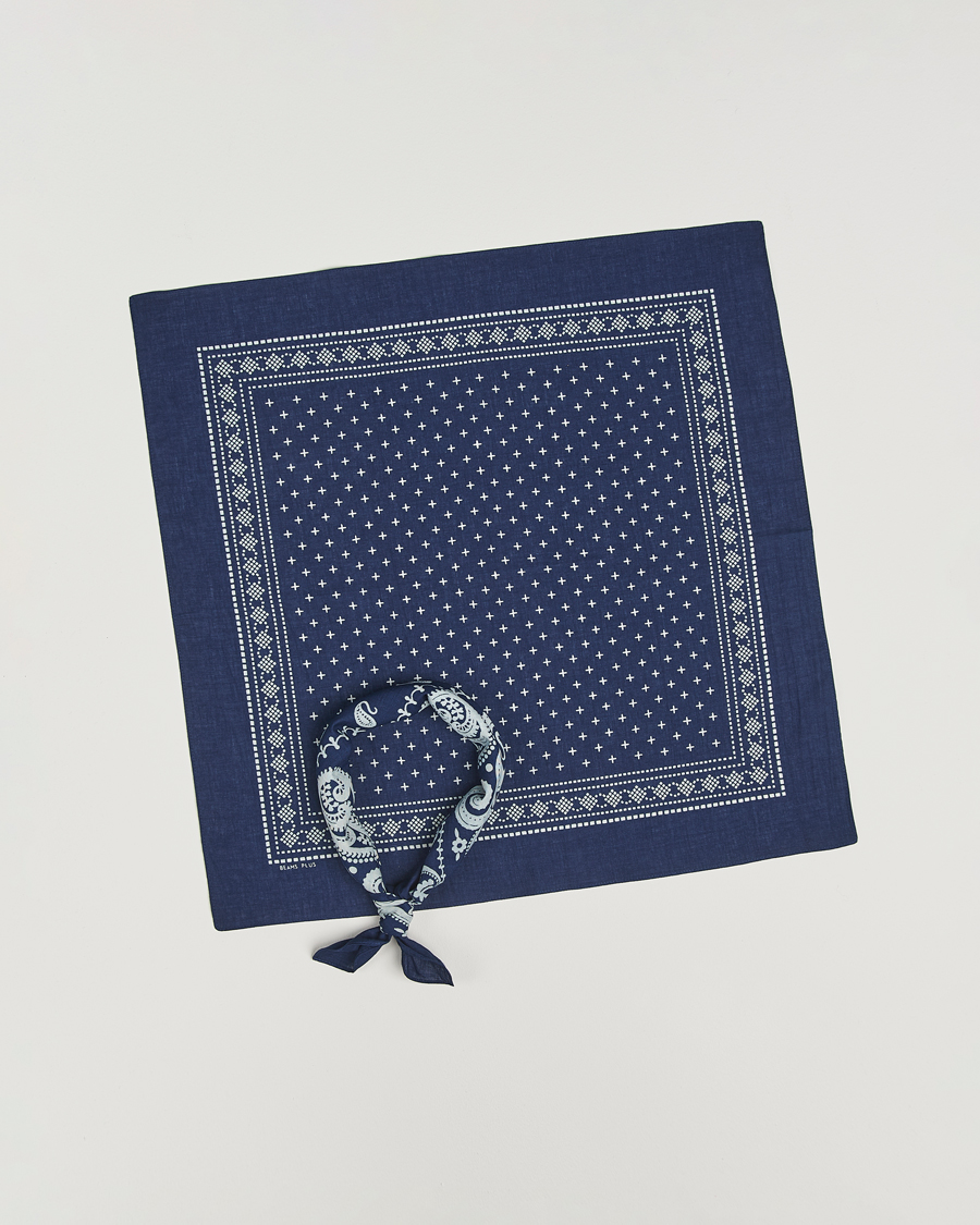 Heren | Pochets | BEAMS PLUS | 2-Pack Bandana Set Navy