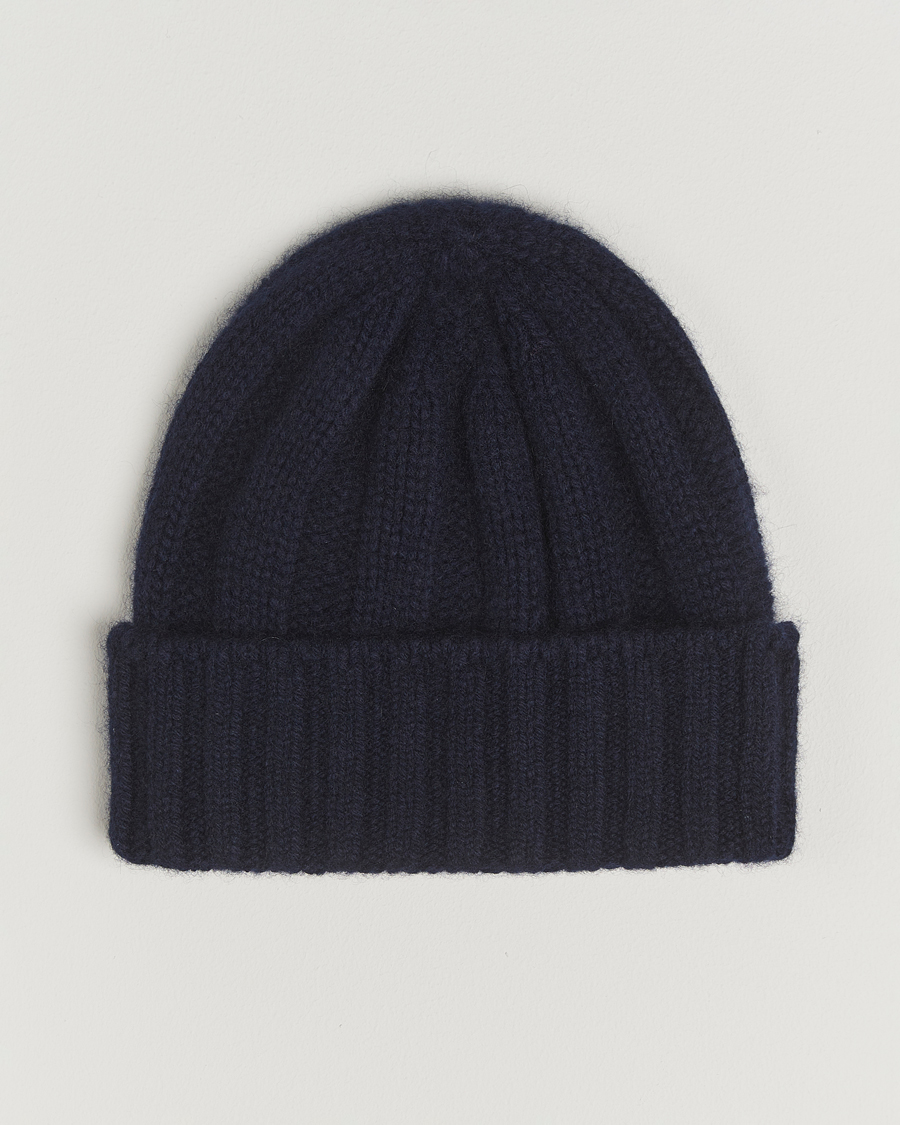 Heren | Mutsen | BEAMS PLUS | Cashmere Rib Beanie Navy
