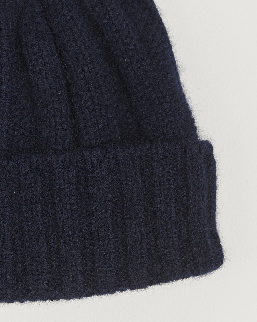 Heren | Mutsen | BEAMS PLUS | Cashmere Rib Beanie Navy