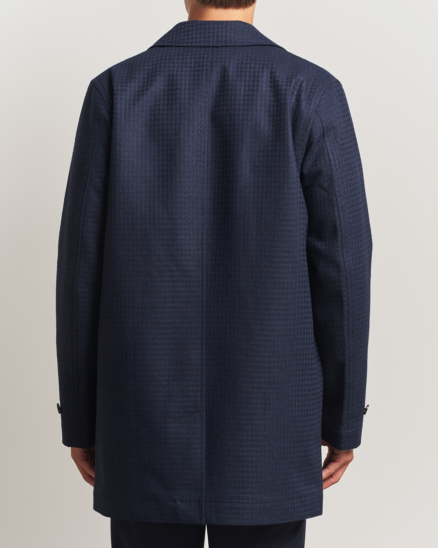 Heren | Jassen | PS Paul Smith | Wool Dogtooth Coat Blue