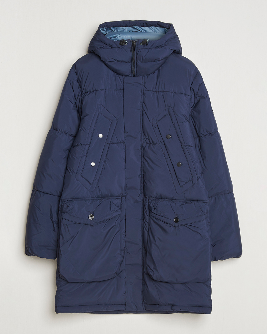 Heren | Jassen | PS Paul Smith | Fibre Down Hooded Parka Dark Blue