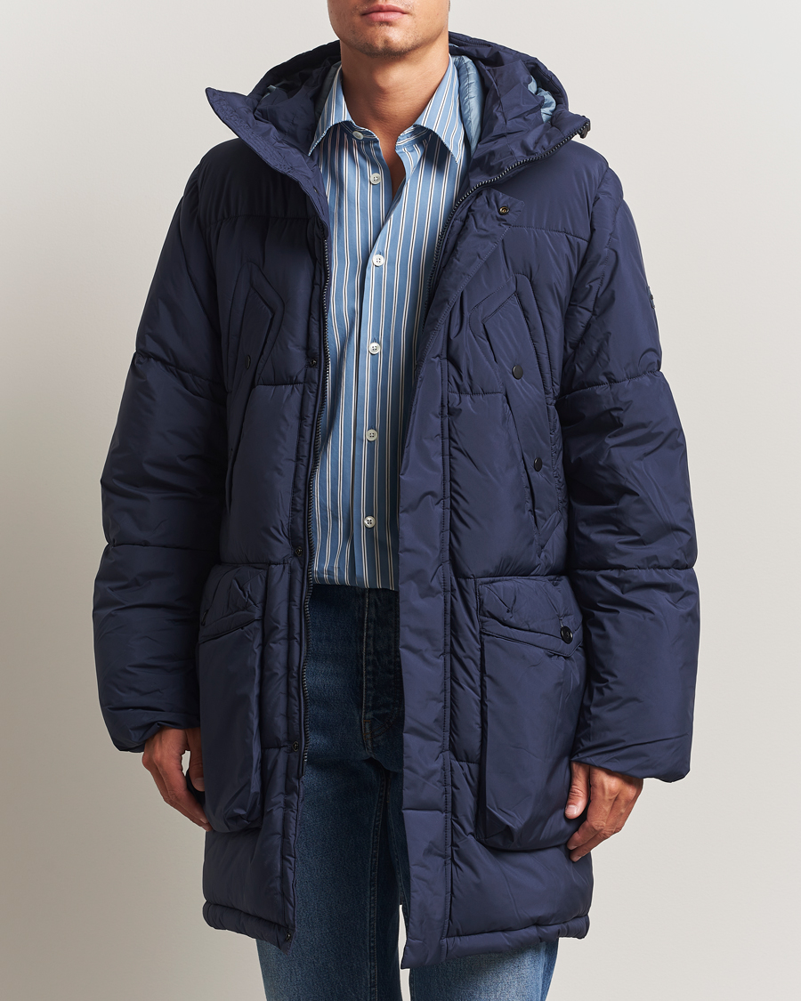 Heren | Jassen | PS Paul Smith | Fibre Down Hooded Parka Dark Blue
