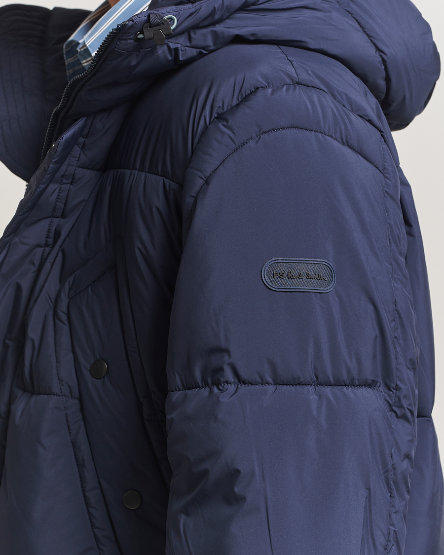 Heren | Jassen | PS Paul Smith | Fibre Down Hooded Parka Dark Blue