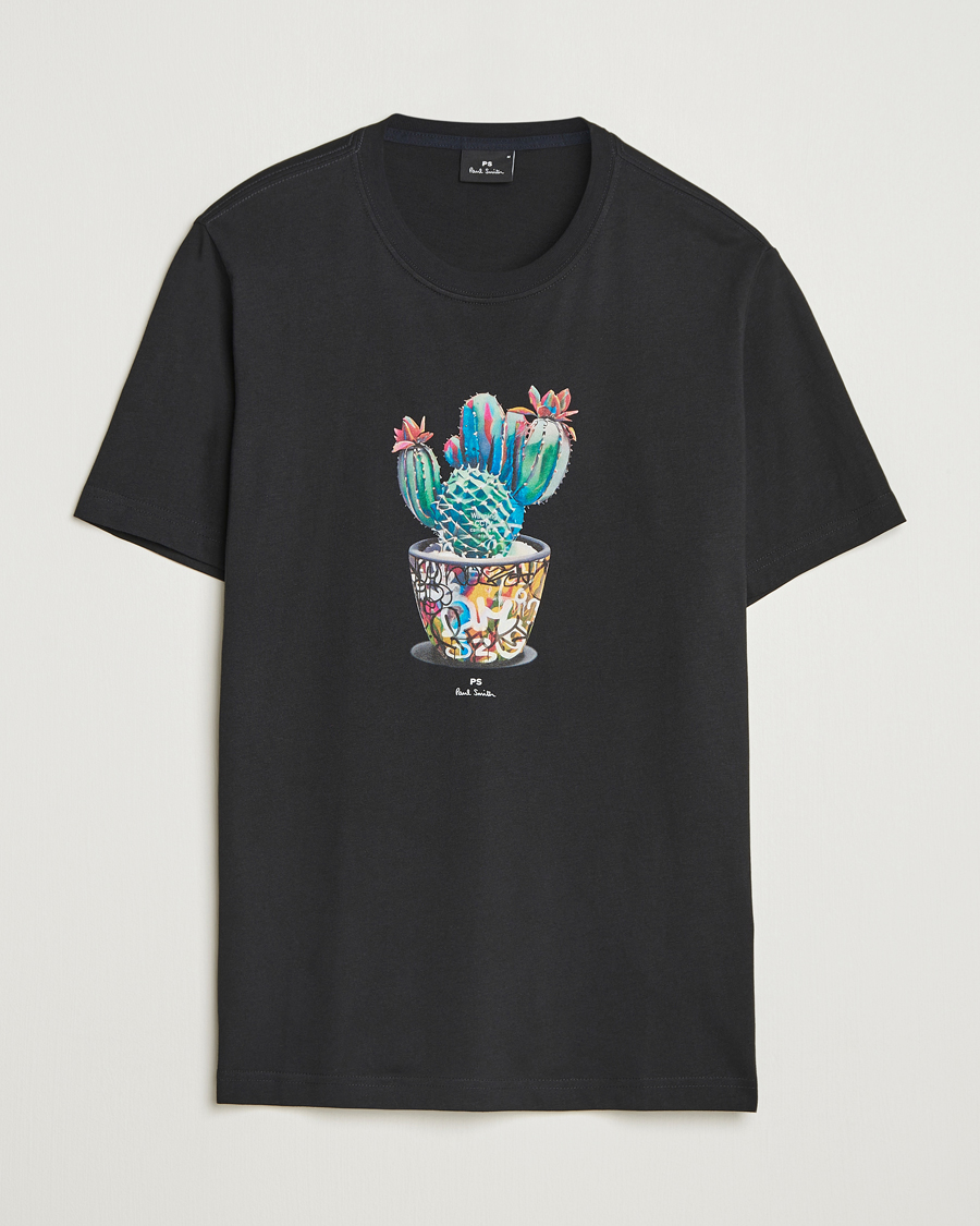 Heren | T-shirts | PS Paul Smith | Cactus Crew Neck T-Shirt Black