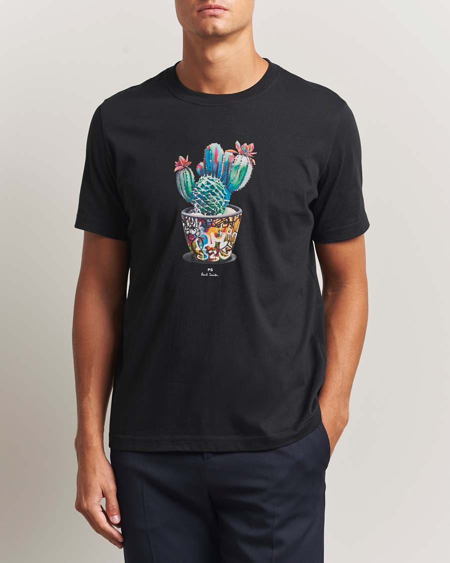 Heren | T-shirts | PS Paul Smith | Cactus Crew Neck T-Shirt Black