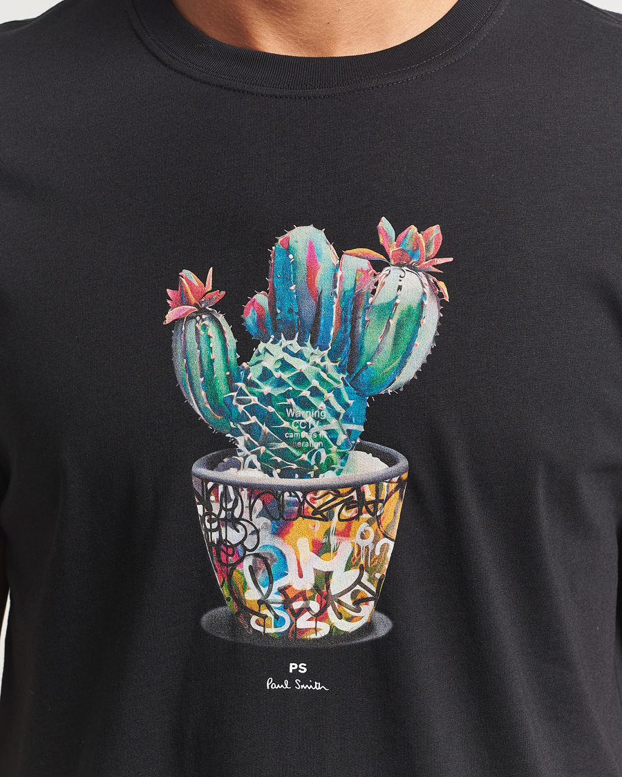 Heren | T-shirts | PS Paul Smith | Cactus Crew Neck T-Shirt Black