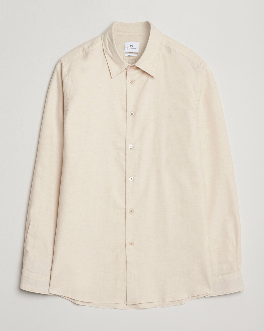 Heren | Overhemden | PS Paul Smith | Brushed Cotton/Wool Shirt Off White