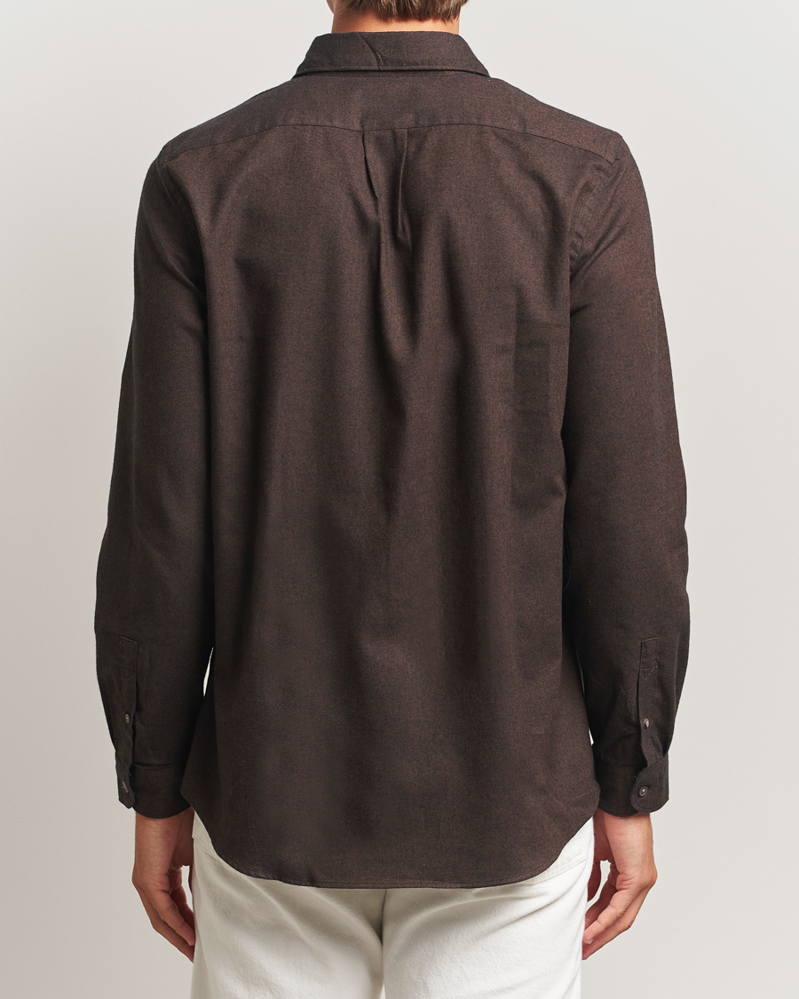 Heren | Overhemden | PS Paul Smith | Brushed Cotton/Wool Shirt Dark Brown