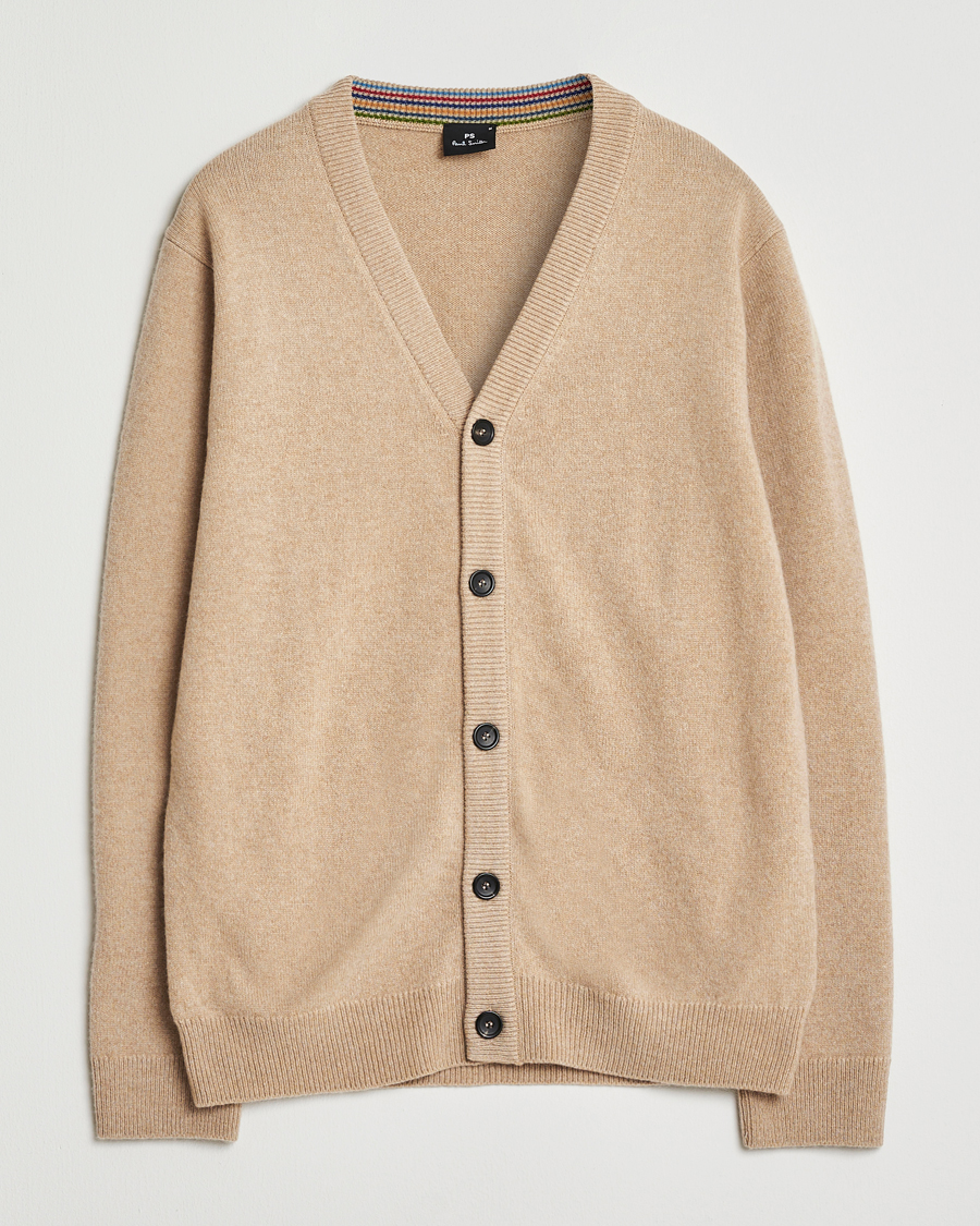 Heren | Truien | PS Paul Smith | Merino Knitted Cardigan Beige