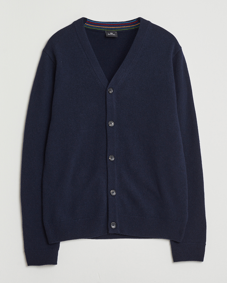 Heren | Truien | PS Paul Smith | Merino Knitted Cardigan Blue