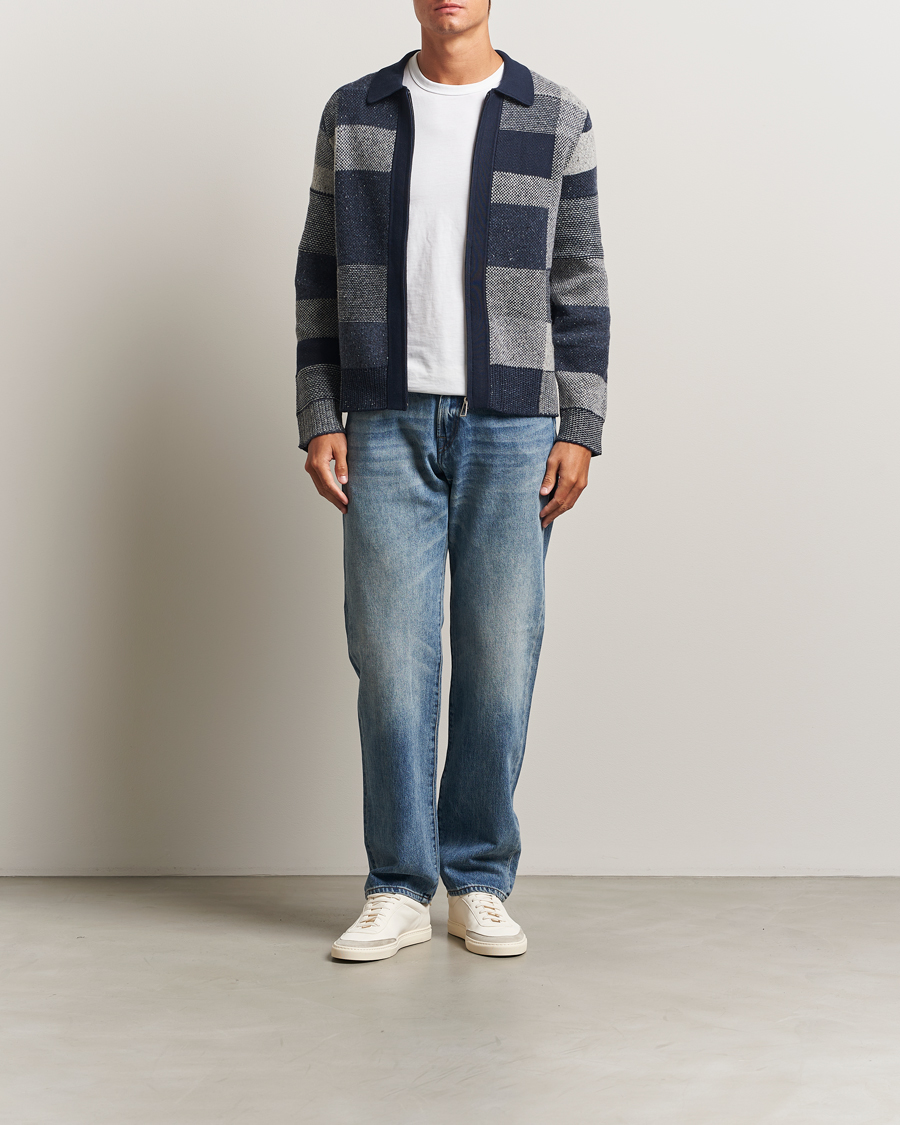 Heren | Truien | PS Paul Smith | Colourblocked Knitted Full Zip Blue Multi