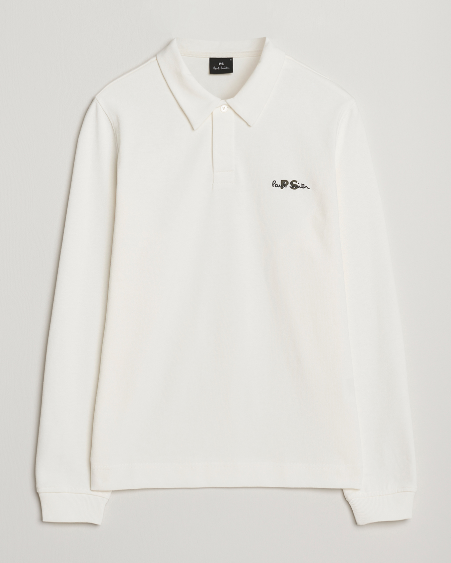 Heren | Truien | PS Paul Smith | Cotton Logo Rugby Sweater White