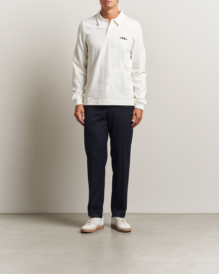 Heren | Truien | PS Paul Smith | Cotton Logo Rugby Sweater White