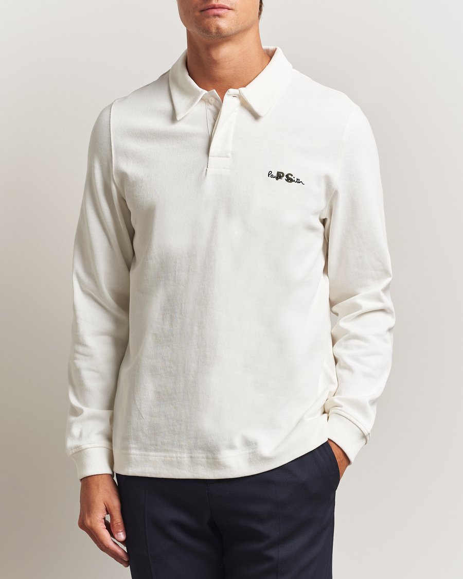 Heren | Truien | PS Paul Smith | Cotton Logo Rugby Sweater White