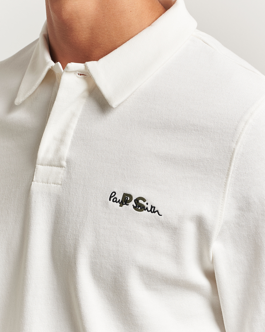 Heren | Truien | PS Paul Smith | Cotton Logo Rugby Sweater White