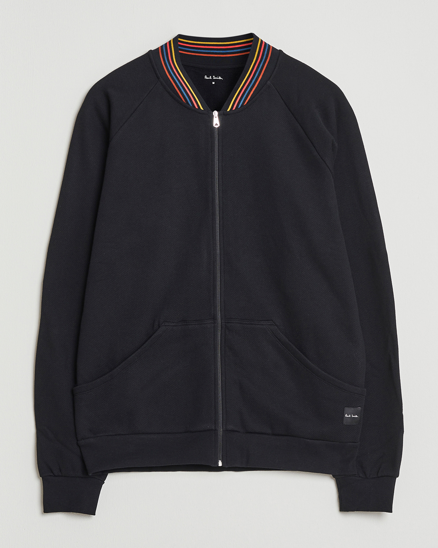 Heren | Truien | Paul Smith | Artist Rib Full Zip Black