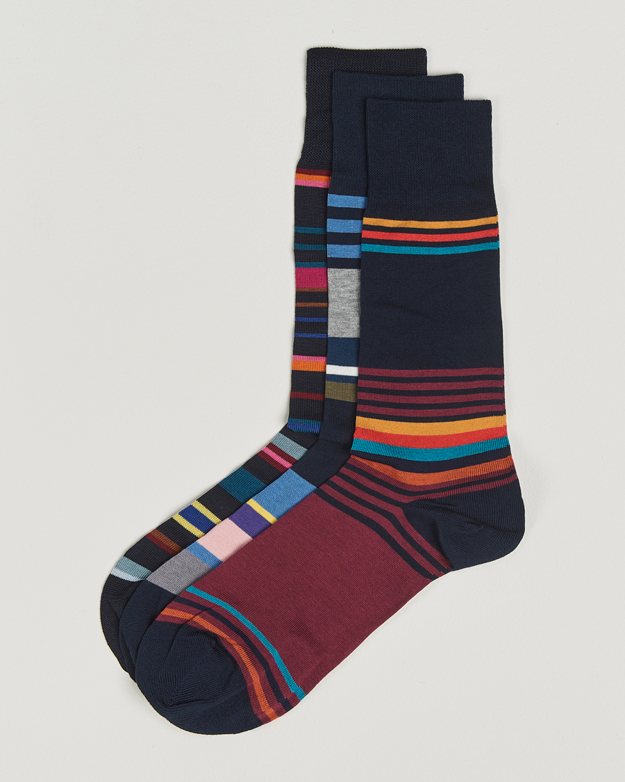 Heren | Ondergoed | Paul Smith | 3-Pack Striped Sock Multi