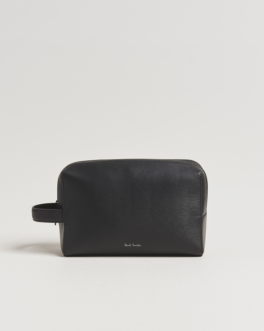 Heren | Tassen | Paul Smith | Leather Washbag Black
