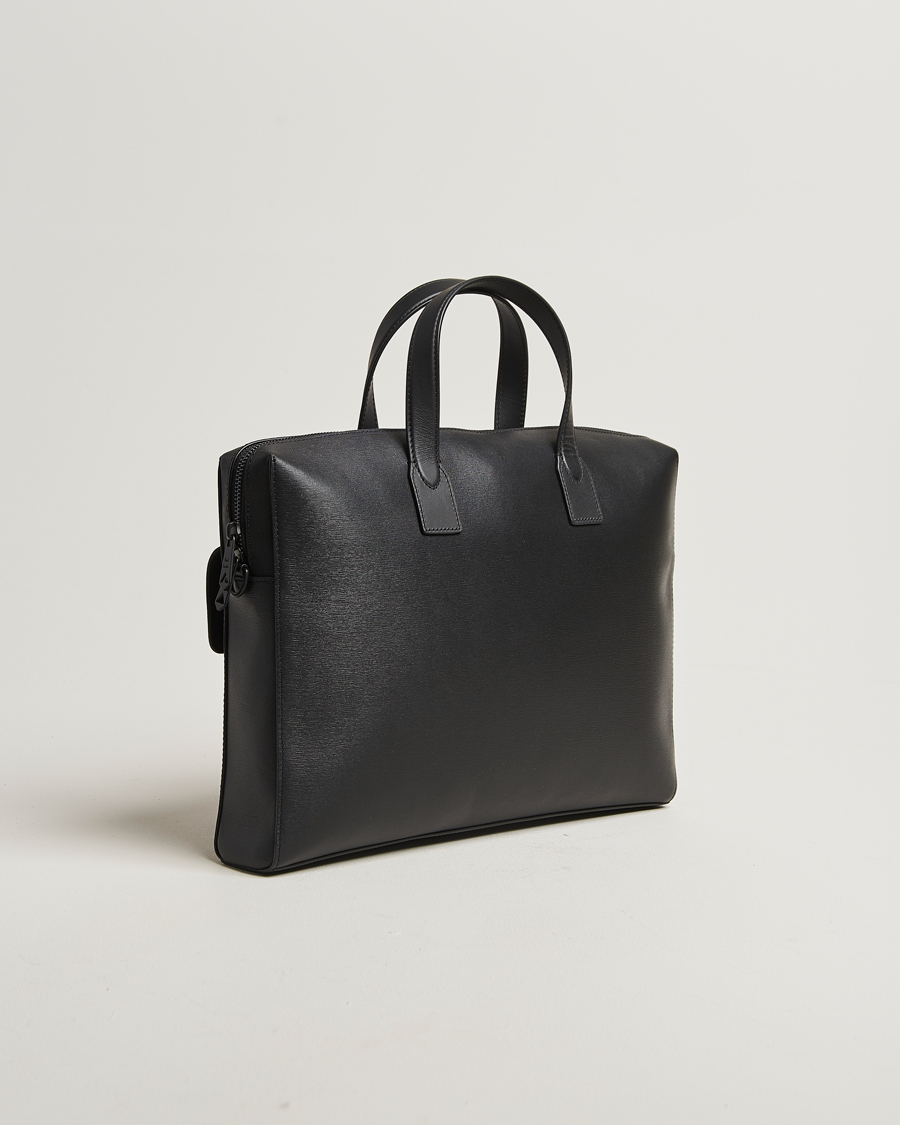 Heren | Tassen | Paul Smith | Leather Briefcase Black