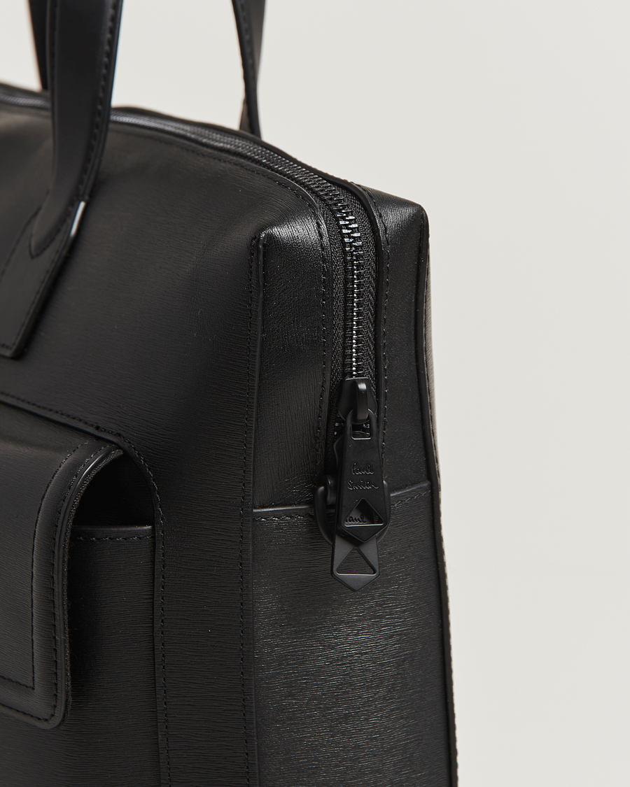 Heren | Tassen | Paul Smith | Leather Briefcase Black