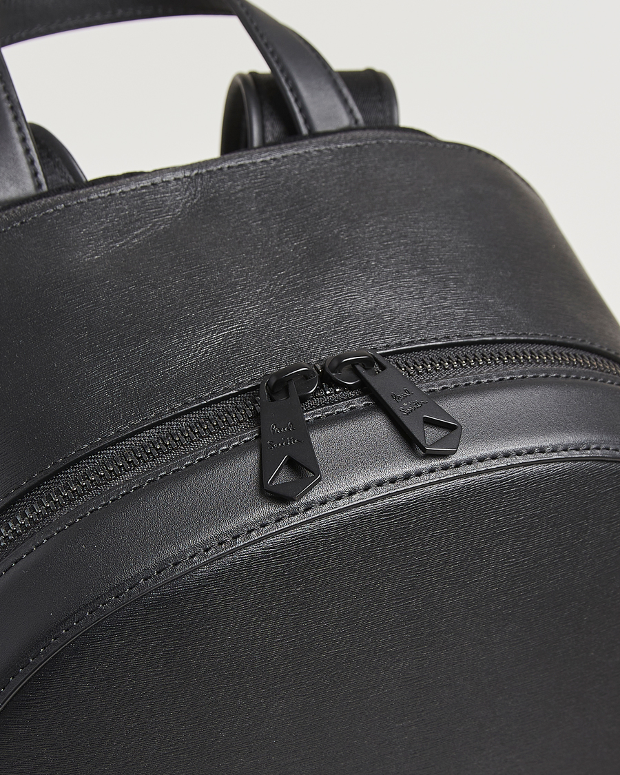 Heren | Tassen | Paul Smith | Leather Backpack Black