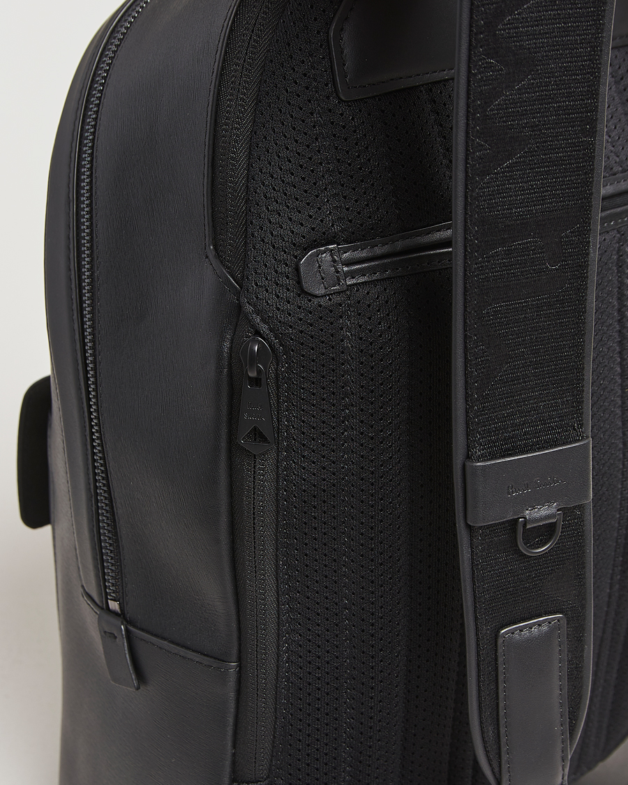 Heren | Tassen | Paul Smith | Leather Backpack Black