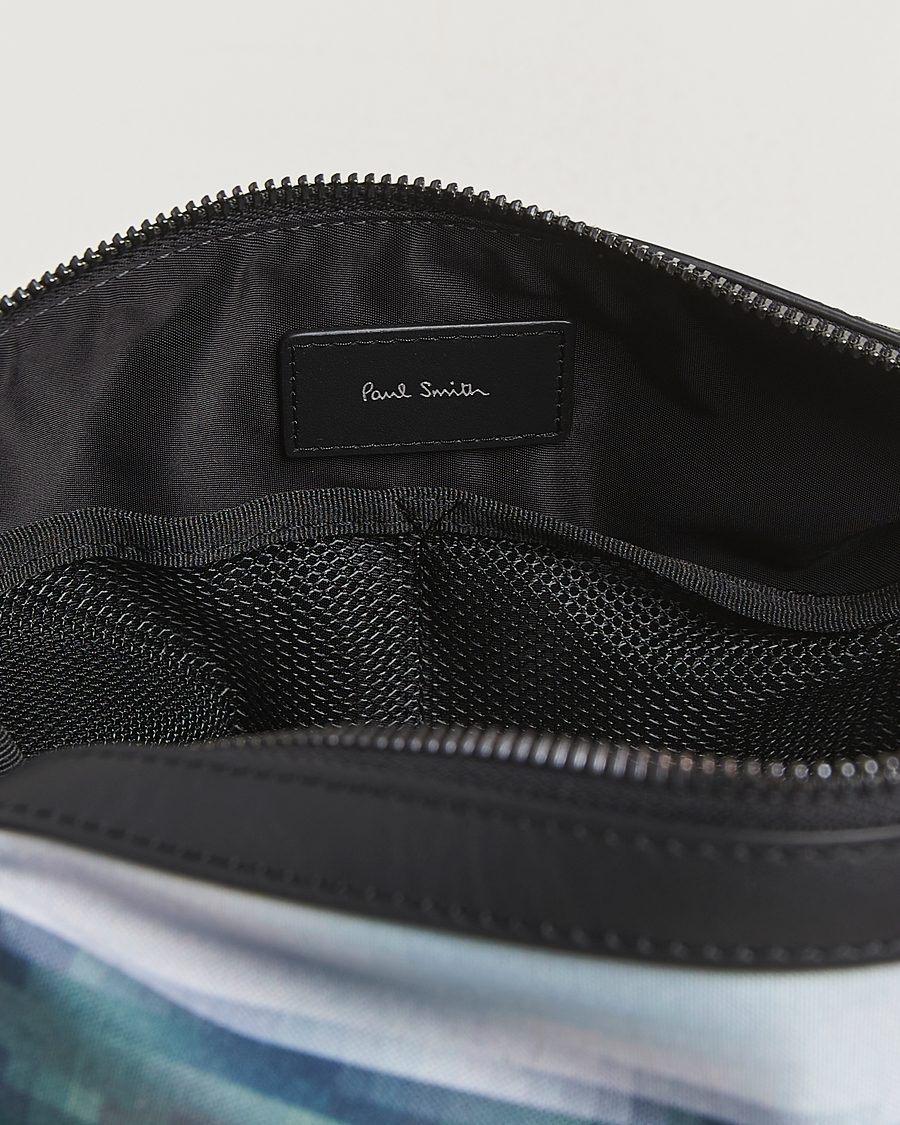 Heren | Tassen | Paul Smith | Leather Mini Washbag Black Multi