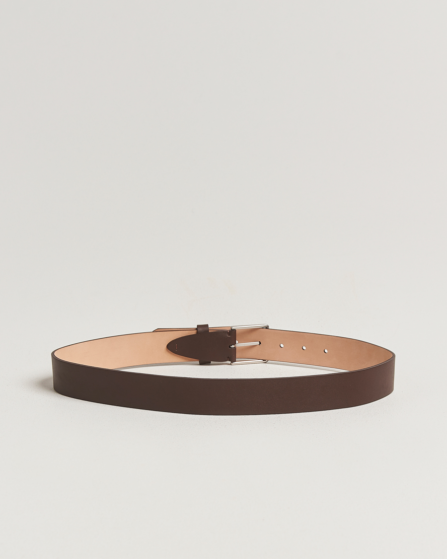 Heren | Riemen | Paul Smith | Stitch Leather Belt Dark Brown