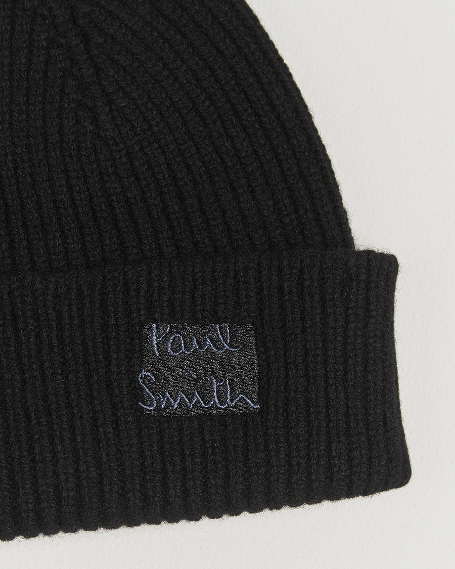 Heren | Mutsen | Paul Smith | Cashmere Beanie Black