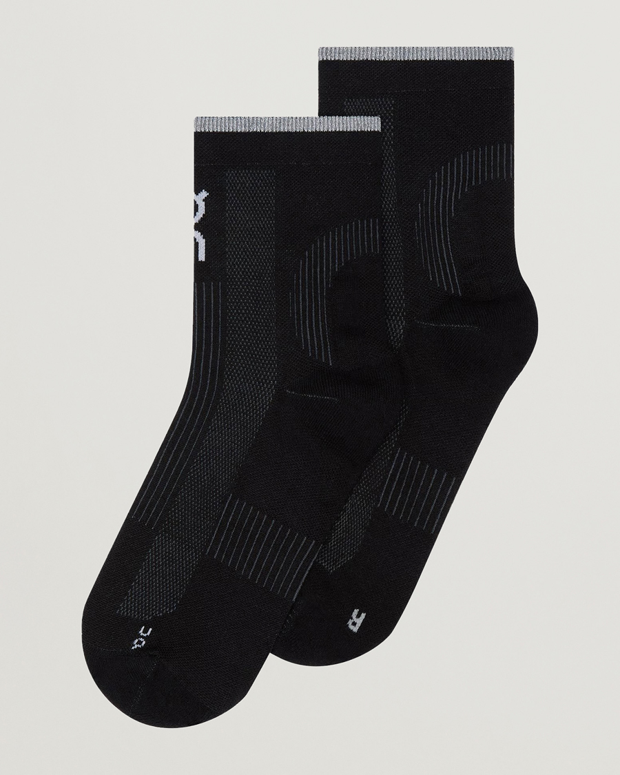 Heren | Ondergoed | On | Performance Run Sock Mid Black