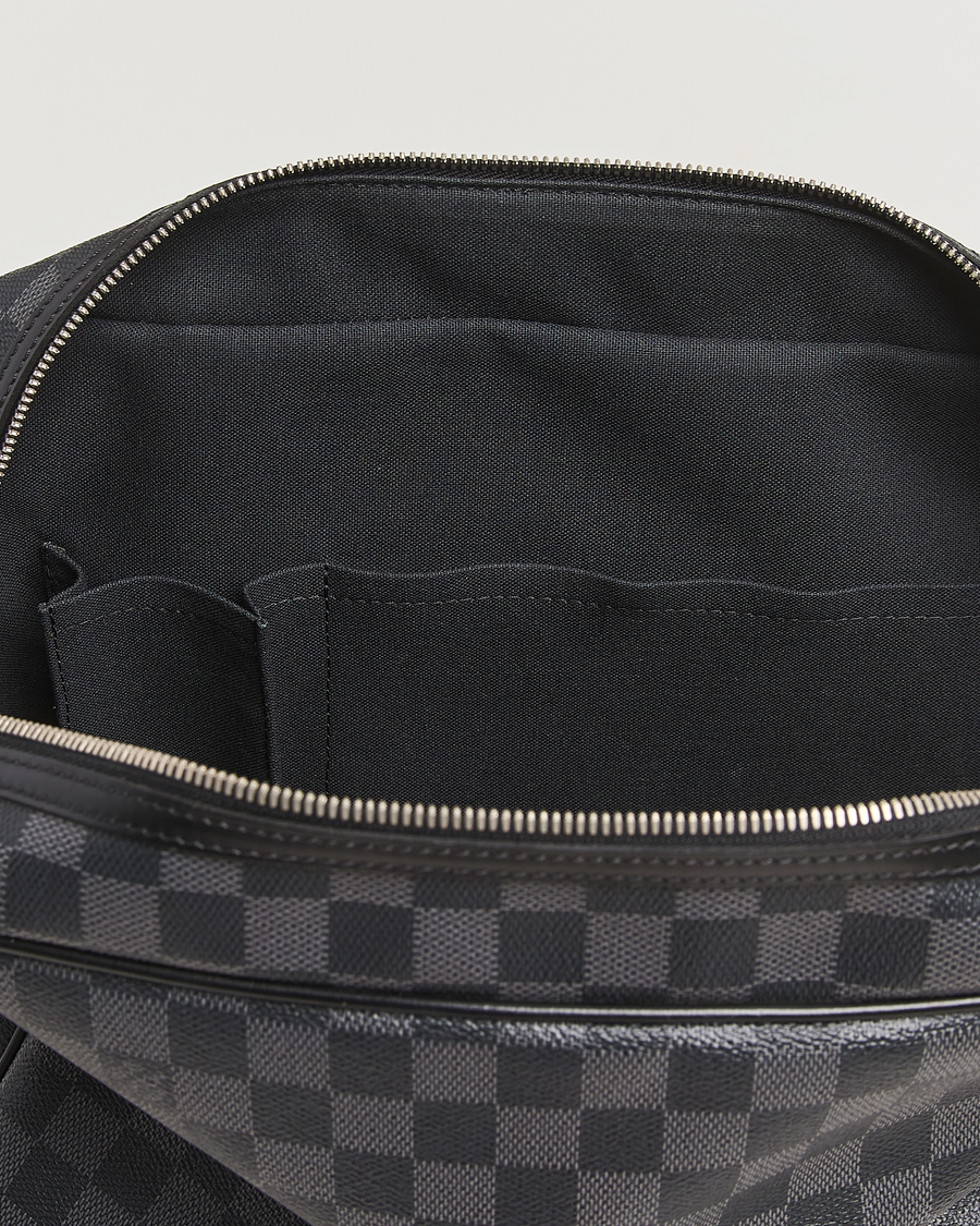 Heren | Pre-Owned & Vintage Bags | Louis Vuitton Pre-Owned | Leoh Shoulder Bag Damier Graphite