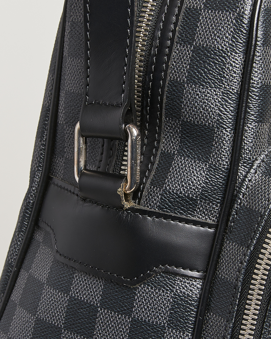 Heren | Pre-Owned & Vintage Bags | Louis Vuitton Pre-Owned | Leoh Shoulder Bag Damier Graphite