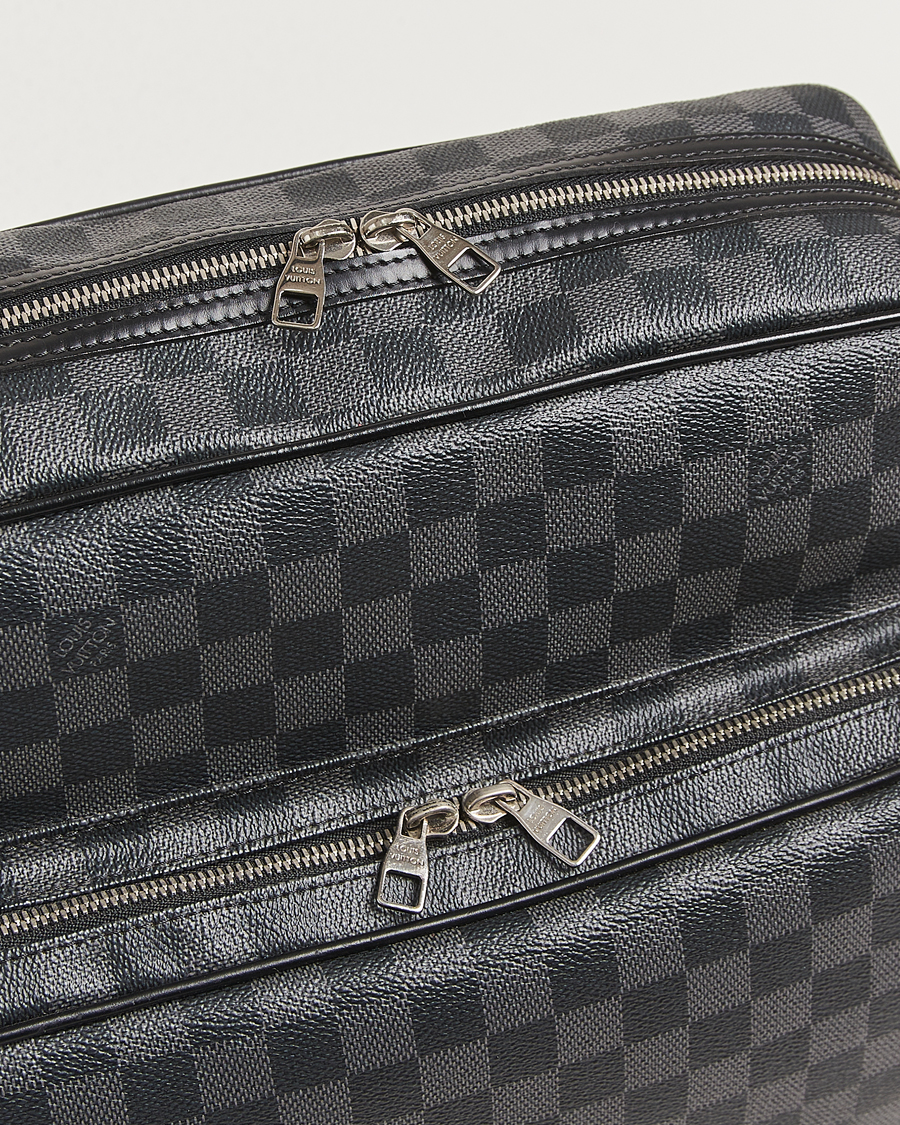 Heren | Pre-Owned & Vintage Bags | Louis Vuitton Pre-Owned | Leoh Shoulder Bag Damier Graphite