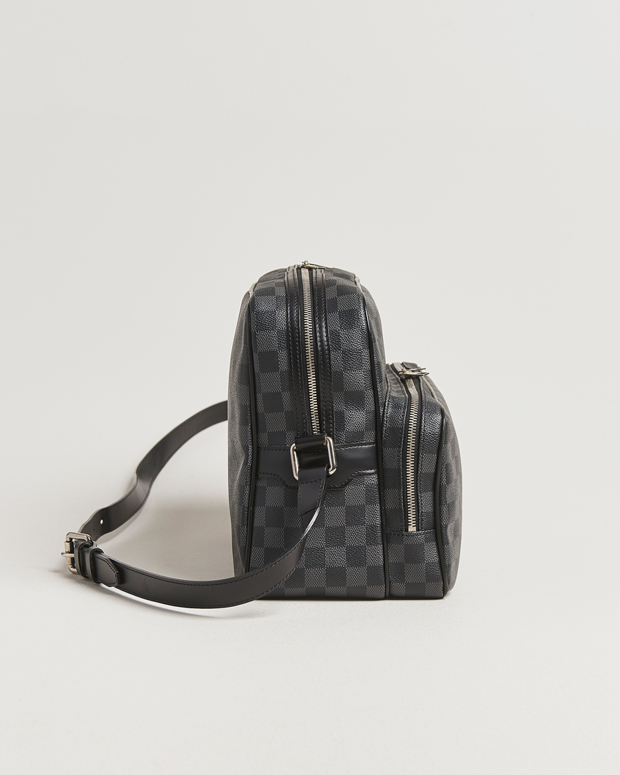 Heren | Pre-Owned & Vintage Bags | Louis Vuitton Pre-Owned | Leoh Shoulder Bag Damier Graphite