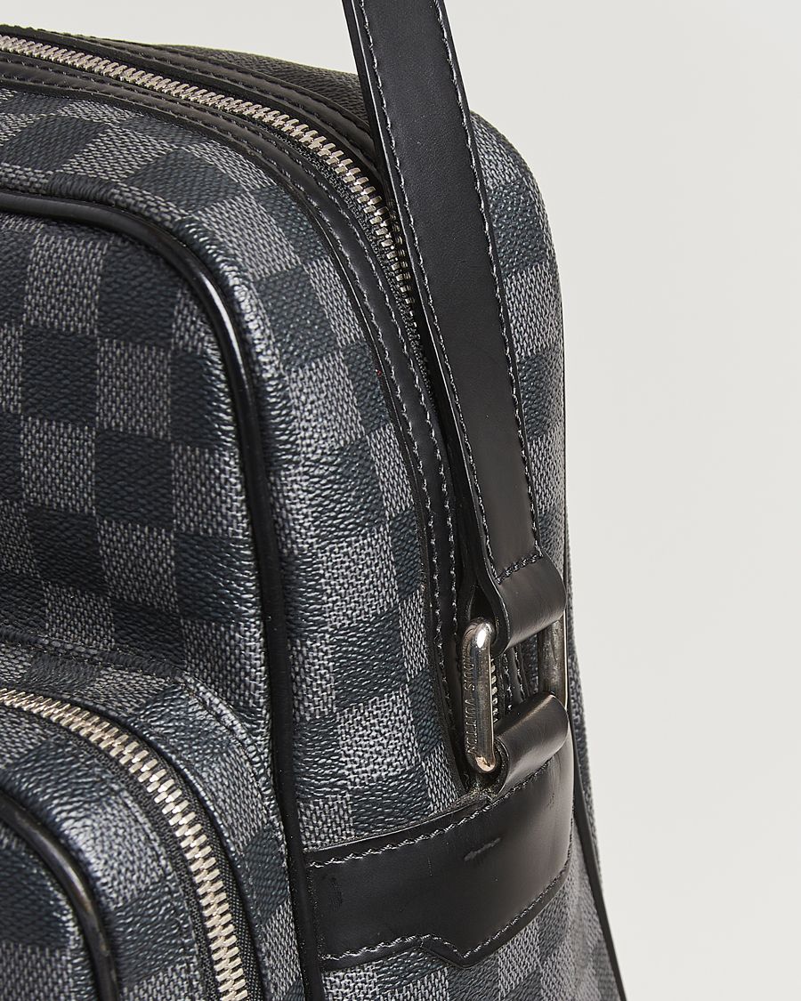 Heren | Pre-Owned & Vintage Bags | Louis Vuitton Pre-Owned | Leoh Shoulder Bag Damier Graphite