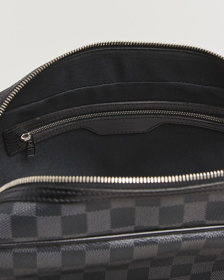 Heren | Pre-Owned & Vintage Bags | Louis Vuitton Pre-Owned | Leoh Shoulder Bag Damier Graphite