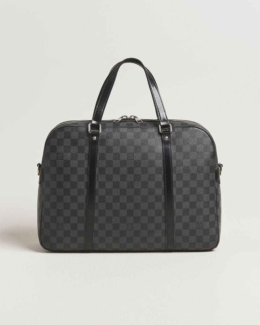 Heren | Pre-Owned & Vintage Bags | Louis Vuitton Pre-Owned | Jorn Porte Documents Damier Graphite