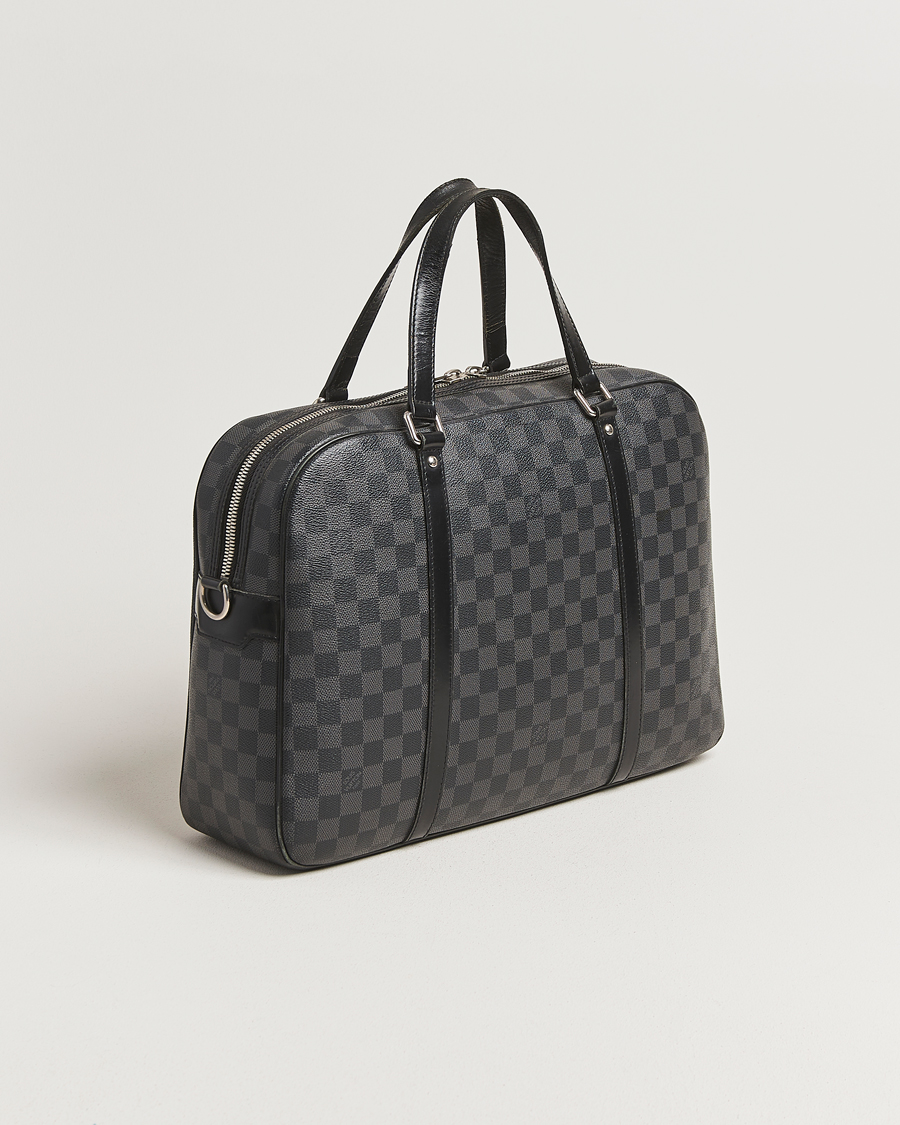 Heren | Pre-Owned & Vintage Bags | Louis Vuitton Pre-Owned | Jorn Porte Documents Damier Graphite