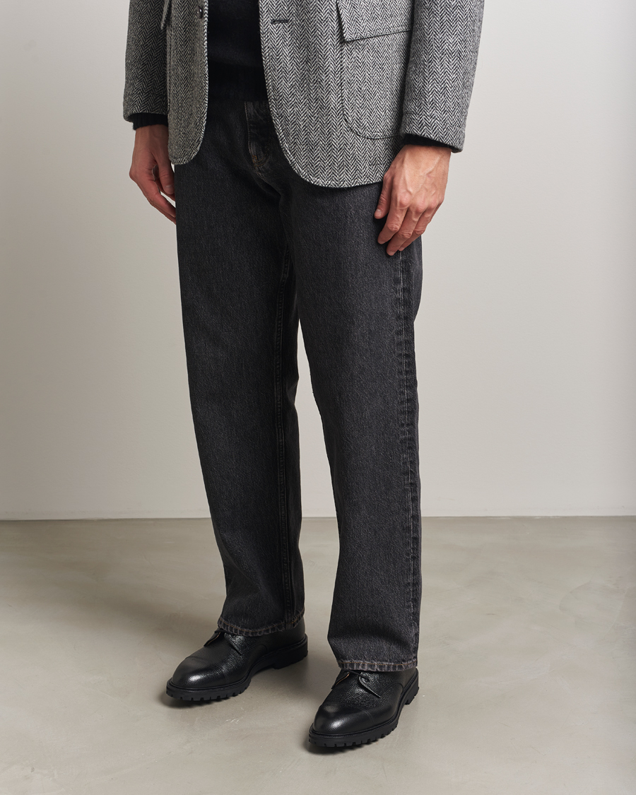 Heren | Derby schoenen | Crockett & Jones | Sandhurst Derby Vibram Black Scotch Grain