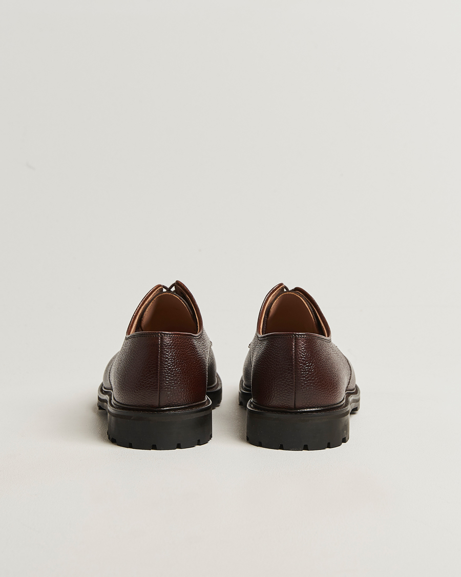 Heren | Derby schoenen | Crockett & Jones | Sandhurst Derby Vibram Brown Scotch Grain