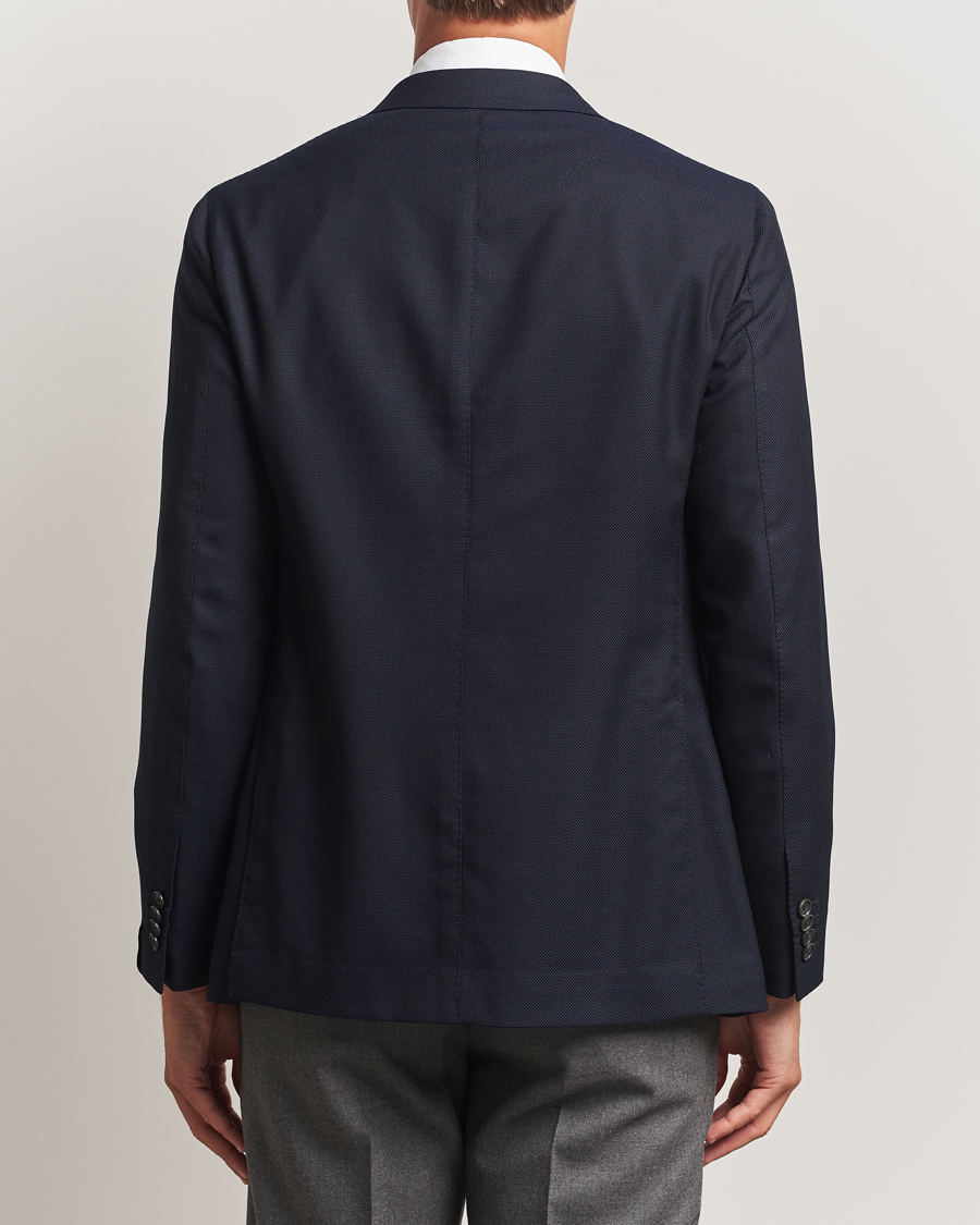 Heren | Blazers | Caruso | Aida Wool Hopsack Blazer Navy