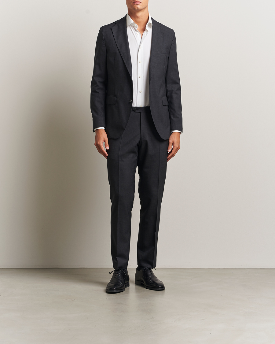 Heren | Broeken | Oscar Jacobson | Dandy Wool Trousers Grey