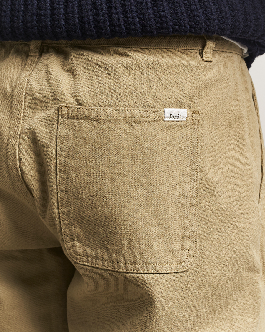Heren | Broeken | Forét | Clay Twill Pants Khaki