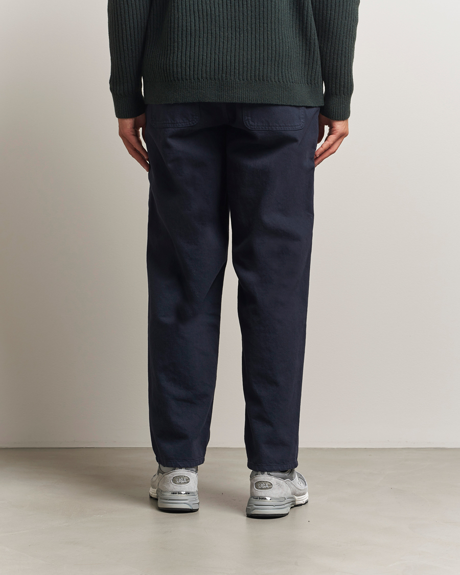 Heren | Broeken | Forét | Clay Twill Pants Navy