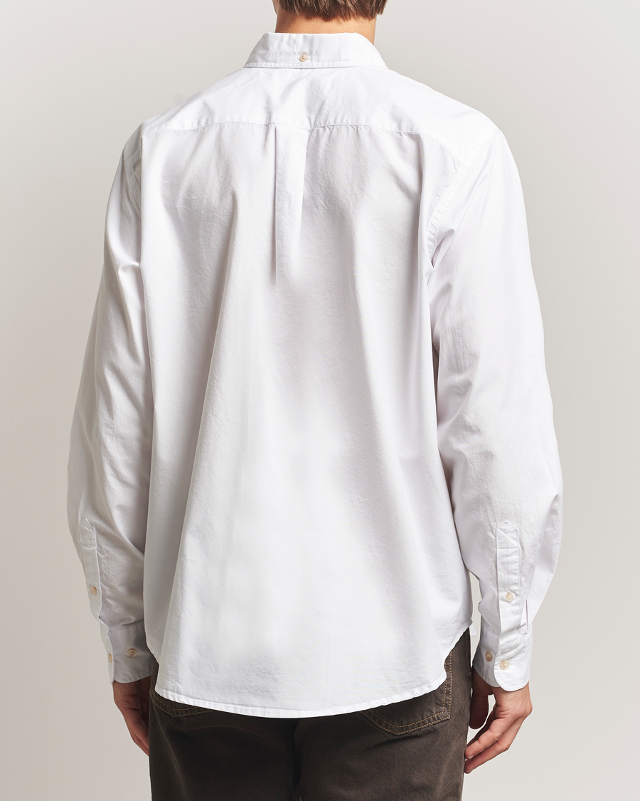Heren | Overhemden | Forét | Flag Regular Fit Oxford Shirt White