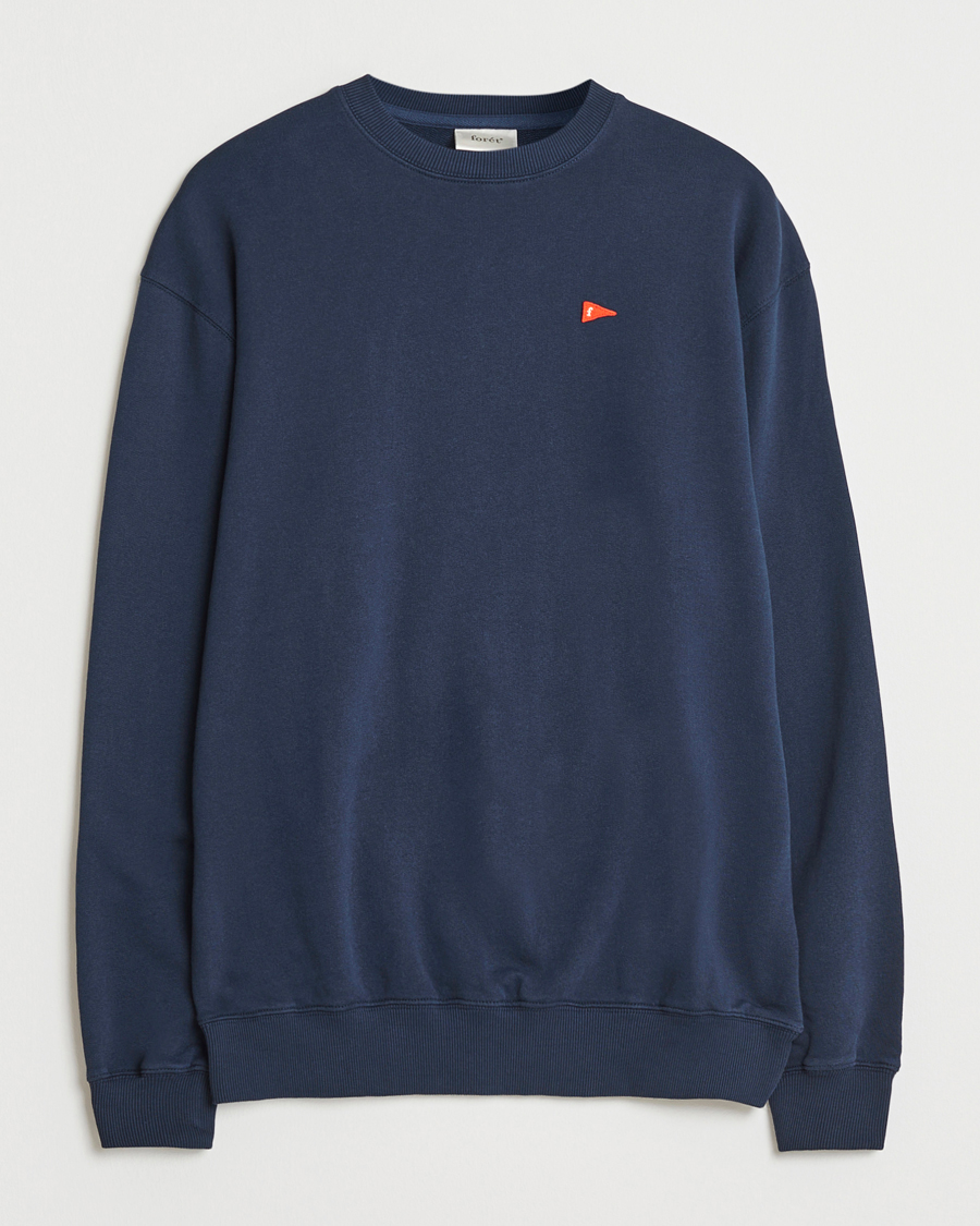 Heren | Truien | Forét | Flag Sweatshirt Navy