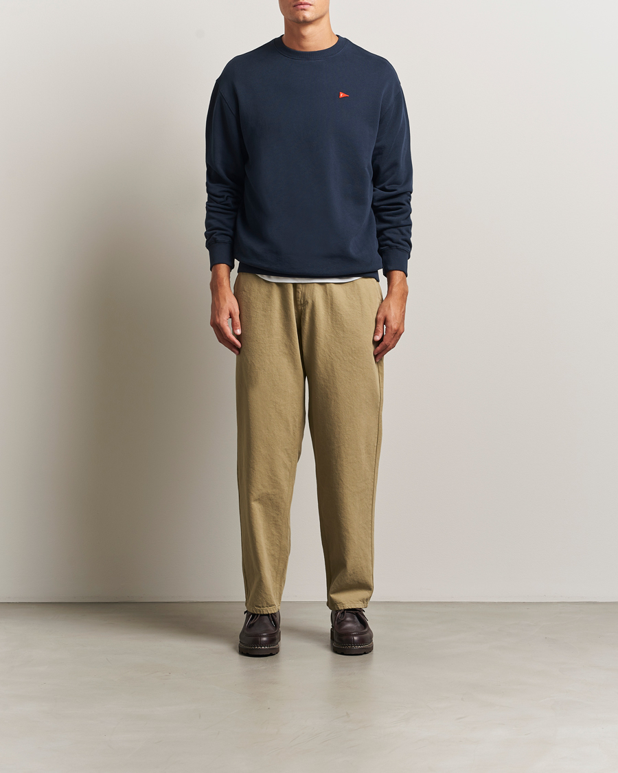 Heren | Truien | Forét | Flag Sweatshirt Navy