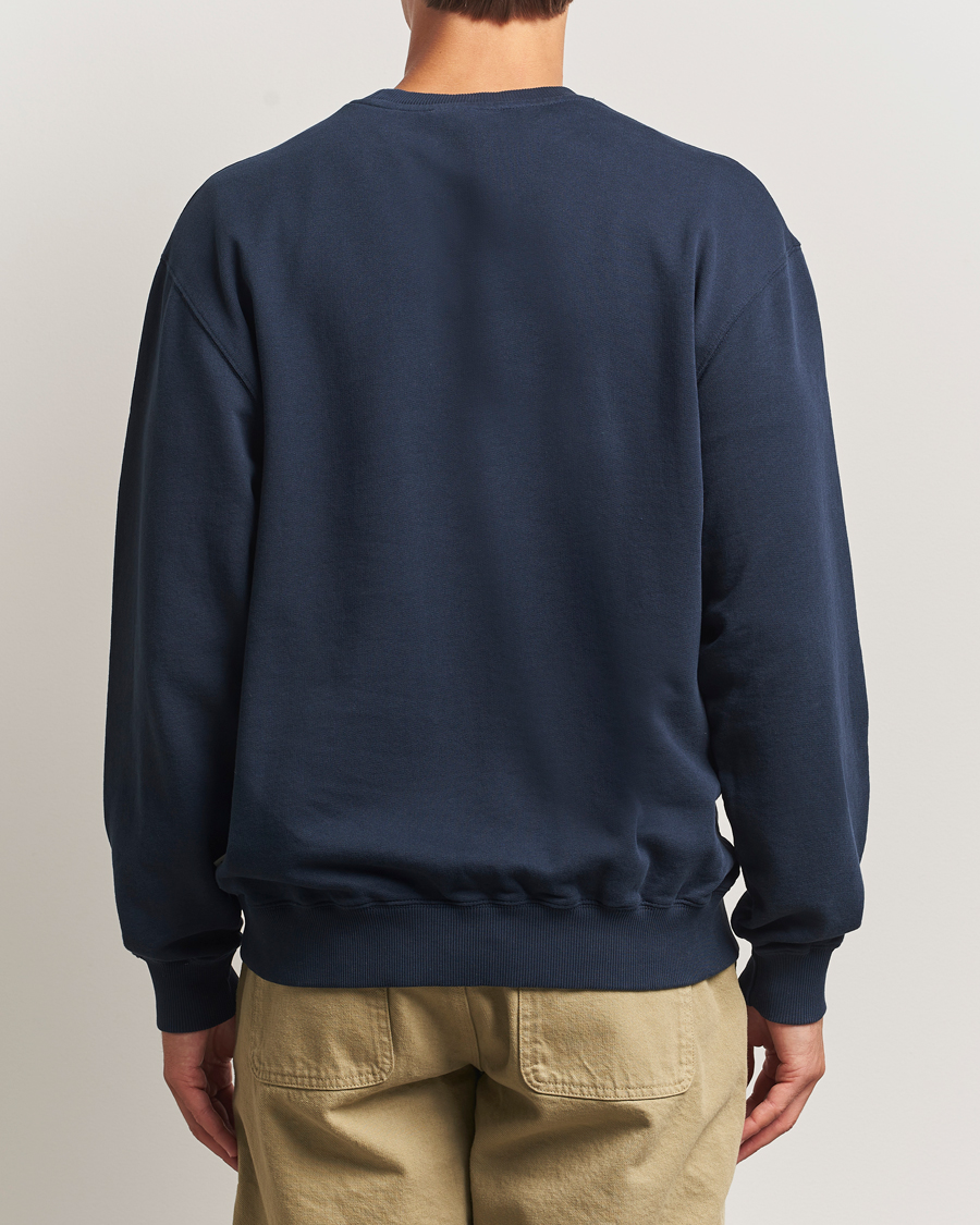 Heren | Truien | Forét | Flag Sweatshirt Navy